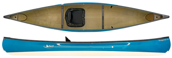 Swift Canoe Prospector 14 Pack An Ultra Lightweight Pack Boat Style Canoe With A Kayak Seat In Kevlar Fusion Lightest Pack Boat Canoes UK Supplier Norfolk Canoes