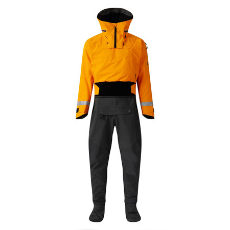 Typhoon Sea Kayak Hinge Mens Drysuit Black/Orange For Sale Norfolk Canoes UK