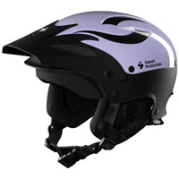 Sweet Rocker Comfortable Whitewater Kayaking Helmet With Max Protection Gloss Panther