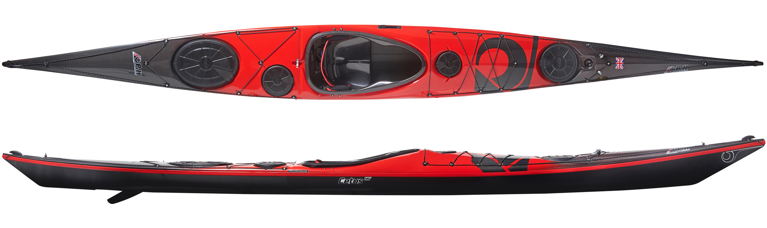 PH Cetus Expedition Sea Kayak Composite Diolen or Kevlar Carbon Construction For Sale At Norfolk Canoes UK