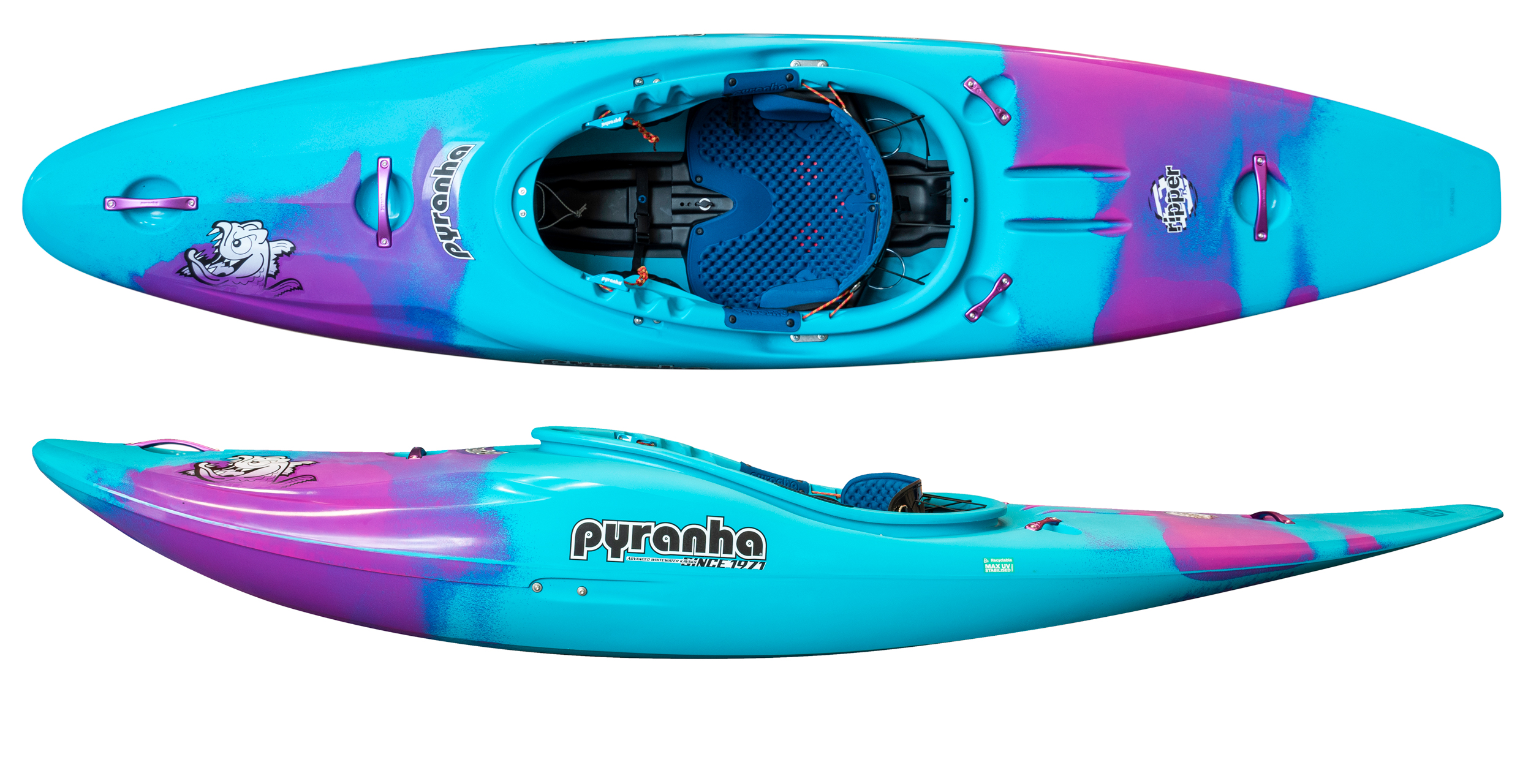 Pyranha Ripper 2 Playful Whitewater Half Slice Style Kayak