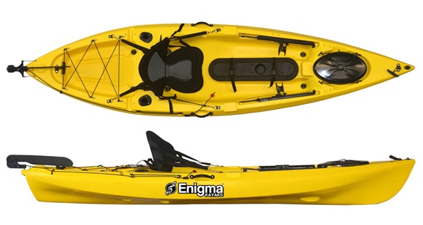 Kayak Fishing Set Up on an Enigma Kayaks Fishing Pro 12 