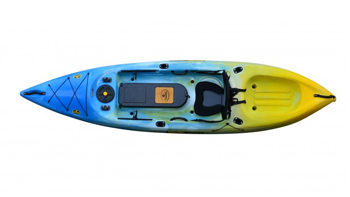 Viking Profish 35 Lightweight Small Fishing Sit On Top Kayak Blue White Yellow